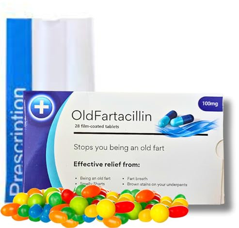 Funny Rude Prank Pill Box Filled with Jelly Beans, Perfect for a Birthday Present, Aprils Fools Day Gift, Christmas, Valentines, Boyfriend, Girlfriend, or just as a Prank Gift