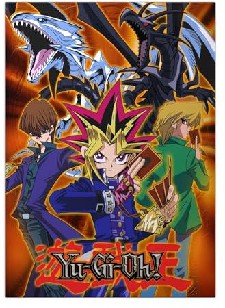 Displate Offiziell Yu-Gi-Oh! MetallPoster Magnetische Befestigung Inklusive Lizenziert Bilder Hochwertiges Poster YU-GI-OH! Classic - Duel Monsters - Size M - 45 cm x 32 cm