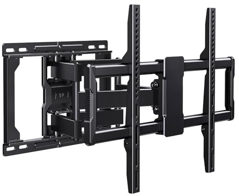 Staffa TV da Parete Full Motion 32''-80'' - Supporto TV Girevole e Inclinabile, Estensibile fino a 605mm, VESA fino a 800x600, Carico Max 75kg, Nero