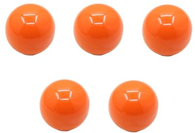 lmoikesz Poignées de boutons en céramique faciles à installer, 5 pièces, pour tiroirs et portes, boutons de garde-robe faciles à installer et à utiliser, Orange, grande taille
