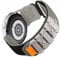 Lamshaw Compatible with Ticwatch Pro 5 Enduro Bands, 24mm Rugged Nylon Sports Strap with Woven Loop Design Compatible with Ticwatch Pro 5 Enduro/Pro 5 Smartwatch (Cross Nylon-Gray), Onesize