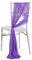 Pmnzdy 2 Stück Tüll Stuhlschleifen Schleifenband Chiffon Stoff Stuhllehne 20x 256cm Streamer Stuhl Band Stuhlhusse Stuhl Bögen Raffhalter Hochzeit Jahrestag Party Bankett Event Empfang Deko Lila