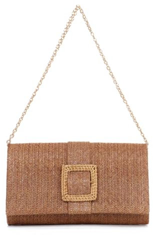 LHHMZ Bolso de paja para mujer, Bolsa de playa de verano de ratán, Tejido Sobre Bolso de hombro, Bolso de rafia