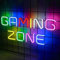 QXMH Game Zone - Targa LED neon, per sala giochi, grandi cartelli al neon, con alimentazione USB, per sala giochi, regali per adolescenti, uomini, bambini (area giochi)