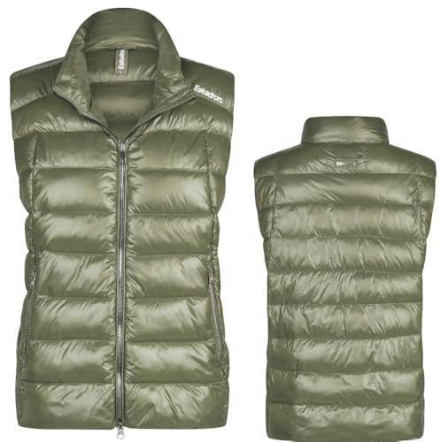 Eskadron Classic Sports Gilet d'équitation pour femme - Couleur : olive poussiéreux - Taille : S