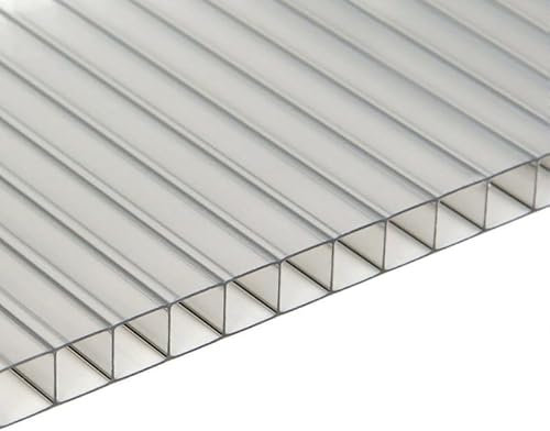 Polycarbonatplatte mit Waben, transparent, 2000 x 980 x 25 mm