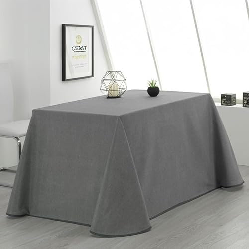 Falda Camilla Rectangular Loneta Danubio - Gris Oscuro, 70x120cm