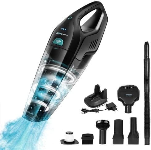 Cecotec Akku-Handstaubsauger Conga Immortal ExtremeSuction 22,2 V Hand Essential. 150W, Feststoffe und Flüssigkeiten, 25 Minuten Laufzeit, Zyklontechnologie, Zubehör für Zuhause und Auto