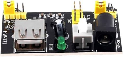 MOONBUY 1 PCS 3.3V 5V Power Supply Module for MB102 Breadboard DC 6.5-12V/USB Input