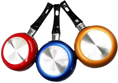 Generico Piccola padella - Mini padella da 12 cm per un | Panne a pancake di uova | Friggitore antiaderente | Adatto per la frittata da cucina da campeggio per un piano cottura a gas a gas