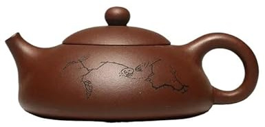 Teekessel Chinesische lila Ton-Teekanne, handgefertigte Kaffeekanne, Haushalts-Teezeremonie-Zubehör, tragbare Reise-Teekanne, Teekanne for Teesieb Freizeit-Teeservices