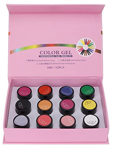 outdoorm 4D Nail Sculpture Gel High Pigmented Nail Carved Polish Gel Painting Glue for Manicure DIY Art
