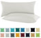 SHC by BaSaTex 2er Pack Jersey Kissenbezüge Kissenhüllen | Kopfkissenbezug aus 100% Baumwolle | 40x60 cm Nackenkissen Bezug | Farbe Weiß