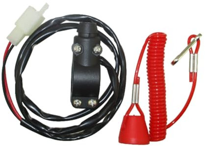 STONEDER Bouton poussoir de sécurité pour moteur 2 temps Mini Moto Dirt Bike ATV Quad 4 roues TRX