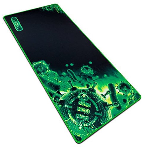 ENHANCE GX-MP2 Verlängert Gaming Mouse Pad - Großes XL Mauspad (80 x 35 cm) für professionelle Esport mit Geringe Reibung Verfolgung Oberfläche und Rutschfester Rückseite - Grün