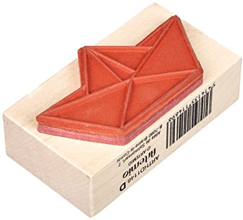 Artemio Stempel Origami Boot, Holz, 66 x 37 mm