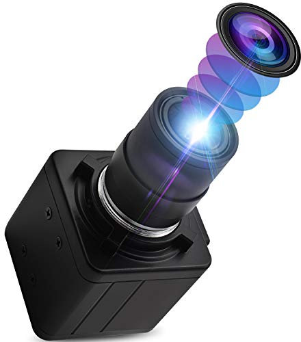 Hotpet 8 Megapixel USB Camera 2.8-12mm Varifocal Lens Webcam HD 3264X2448 Web Camera Mini Industrial Camera Outdoor Indoor Web Cams Plug&Play, Support UVC OTG 2.0