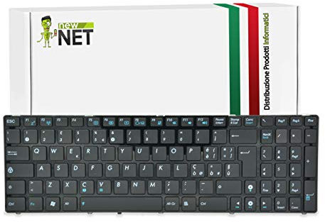 NewNet Keyboards - Tastiera Italiana Compatibile per Notebook ASUS K52JB K52JC K52JE K52JK K52JR K52JT K52JU K52JV K52KJ K52KRK52N K52S K53 K53E K53ER K53F K53J K53JC K53JS K53S K53SC