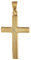 trendor Kreuz-Anhänger Gold 585 (14 Karat) 24 mm Damen und Herren Goldanhänger, modischer Kreuzanhänger, Geschenkidee, eleganter Schmuck aus Echtgold 75281