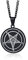 PJ JEWELLERY Gotisches Schmuck Siegel Siegel von Luzifer Anhänger Halskette Pentagramm Ziegenkopf Baphomet Satanismus Satan Schmuck in Edelstahl für Herren und Damen, 24 Kette