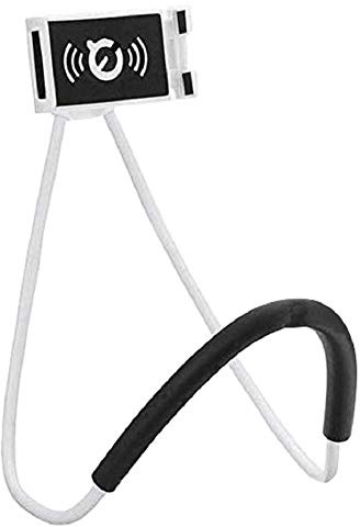 Haoxuann Handy-Halter, Universeller intelligenter Handy-Stand,Flexible - Langer Arm Mobiltelefon Halter Stand 360 Drehbarem Flexiblem Neck Mobile Phone Holder Handy Halterung (Weiß)