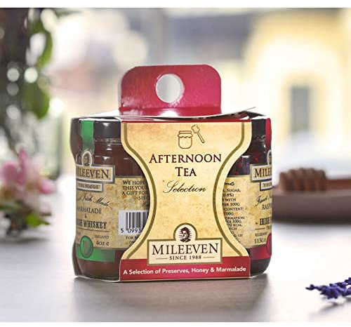 Mileeven Irish Afternoon Tea Auswahl an Konserven, Honig und Marmelade, 3 Stück