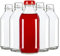 SUPERBUTELKI.PL Botellas pequeñas para rellenar 330 ml – Botellas de tapón de rosca – Licor para llenar botellas de cristal – 50 unidades