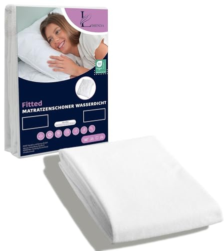 Limenda Matratzenschoner 160x200 2er Set (Rundum-Gummizug) - Inkontinenzunterlage waschbar, Matratzenschoner wasserdicht, wasserdichte Matratzenauflage, Matratzenschutz, Nässeschutz