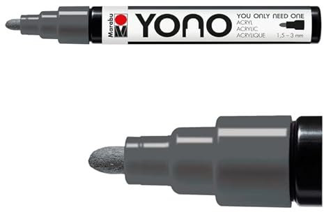 PAINT IT EASY NEU Stift Marker, 1,5-3,0 mm, Dunkelgrau