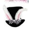 Weißer Hasenohr-Zylinder Erwachsener Schwarzer Hasenohr-Zylinder Weißer Kaninchenkostüm-Kaninchenohren-Aufsatz Für Ostern-Halloween-Cosplay-Häschen Verkleiden Sich