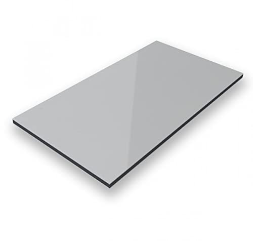 Aluverbund 24 Aluverbundplatte, Aluminium Platte, 3mm dick, Grau/RAL7042, 40x140cm