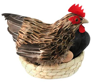 Happyyami Poule Poule Simulation Décorative Figurine De Paysage Ornements De Jardin Intérieur