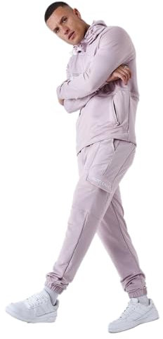 Project X Paris Bas de Jogging Style Cargo uni Rose dragée XL