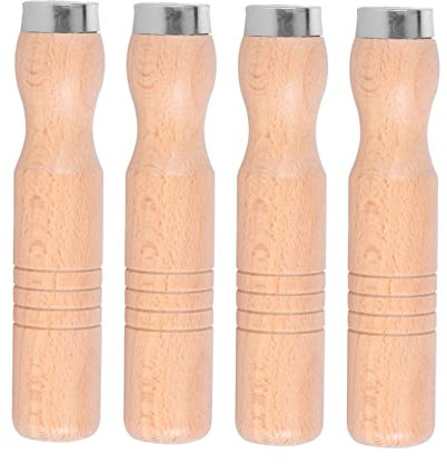 Operitacx 4 Piezas tiradores De Madera De Archivo Mangos Para Limas De Escofina Mango De Archivo De Destornillador Accesorios De Manejar Dedicado