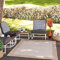 Livabliss Perth Outdoor Teppich wetterfest - In und Outdoor Teppich für Balkon 117x166 cm, Terrasse, Garten, Küche - Teppiche Boho Style für draußen - Beige