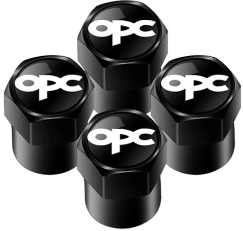 4 Stück Autoreifen Ventilkappen, Für Opel Opc Astra D G H V Badge Corsa Insignia Korrosionsbeständige Ventilschaftabdeckungen stabilen Reifendruck,C