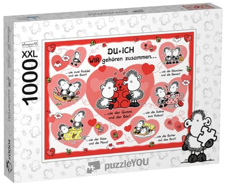 Puzzle 1000 Teile XXL „Du und Ich – wir gehören zusammen!“