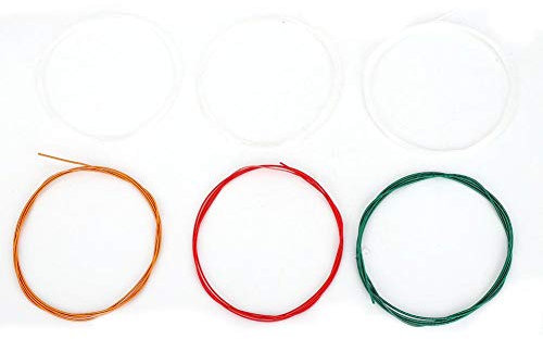 Cuerdas de Guitarra Clásica 6 Piezas - Nylon Metálico Recubiertas Antioxido, Sonido Claro y Duradero para Guitarra Acústica/Española