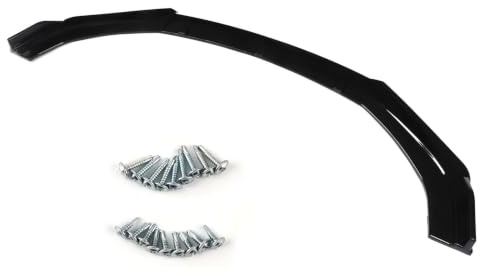 Front Bumper Lip Splitter Kit Gloss Black 3-Piece 1800mm Car Width