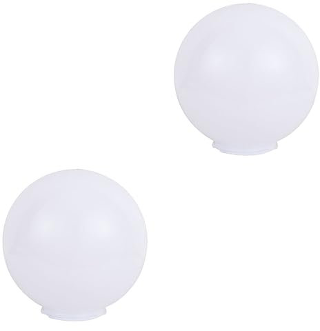 UPKOCH 2 Stück Kugel Lampenschirm Schatten Ersatz Großer Wandlampenschirm Pfostenlampen Lampenpfosten Globen Kronleuchter Lampenabdeckung Außenlaterne