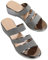 RLEHJN Chaussures Femme Ete, Sandales Claquette Semelle Épaisse Sandales Femme Été Confortable Compensée Grande Taille Chaussures Plate-Forme Wedge Sandales Semelle Souple Mules Compensees Confort
