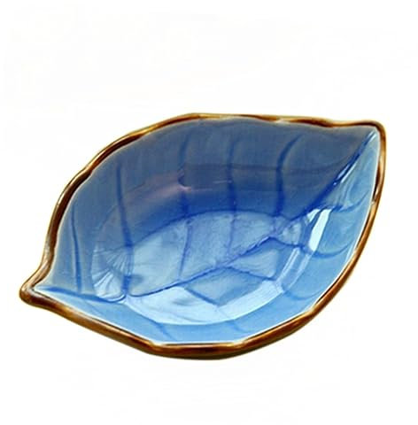 Alipis Mini Assiettes Apéritives Porcelaine Forme De Bleu Plateaux à Desserts Et Amuse-bouches De Mini Bols Pour Événements Intérieurs Et Extérieurs