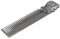 Haarkamm aus Zinklegierungsöl, Verhindert Statische Elektrizität, Abgerundete Zähne, Leicht, mit Dreidimensionaler Gravur, für Haar- und Bart-Styling (SILVER)