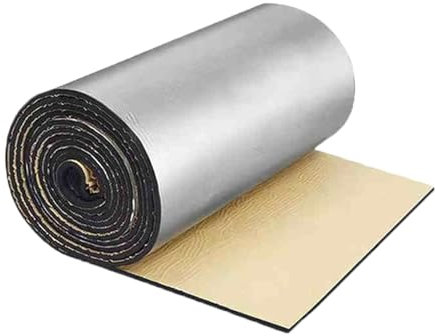 Coton D'isolation Phonique En Feuille D'aluminium Autocollante, Panneau Isolant En Caoutchouc De Feuille D'aluminium, Rouleau D'isolation Ignifuge, 5-30 Mm D'épaisseur, Toits Découpables, Planchers(10