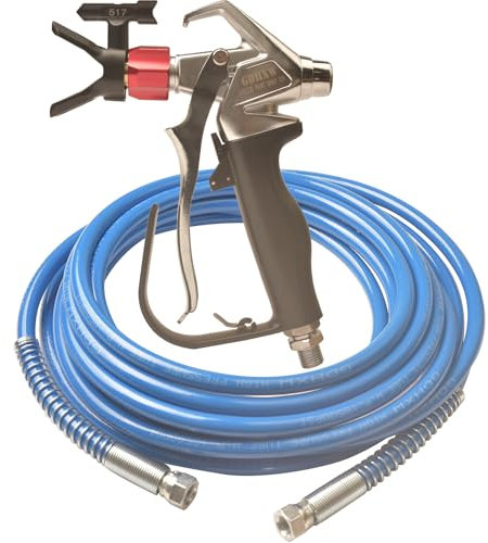 GDHXW Airless-Farbsprühgerät, G12-PRO Airless Farbspritzpistole mit 7,6 m Hochdruckschlauch für die meisten Airless-Farbspritzgeräte