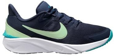 NIKE Star Runner 4, Zapatos de Gimnasia, Midnight Navy Volt Tint Dusty Cactus, 38 EU