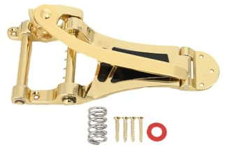 Jazzgitarre Tremolo Vibrato Bridge Saitenhalter, Gitarre Vibrato Bridge aus Aluminiumlegierung, Guitar Vibrato Tremolo Bridge Saitenhalter