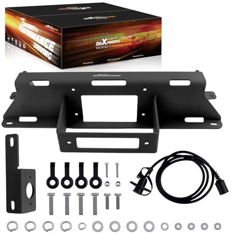 maXpeedingrods Winch Mount Kit for GMC & Chevy Model - Sierra 1500 / Silverado 1500 1999-2006, 1500 Classic 2007 2WD/4WD Hidden Winch Towing Mounting Bracket