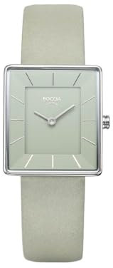 Boccia Damen Analog Uhr mit Kalbsleder Armband 3351-07