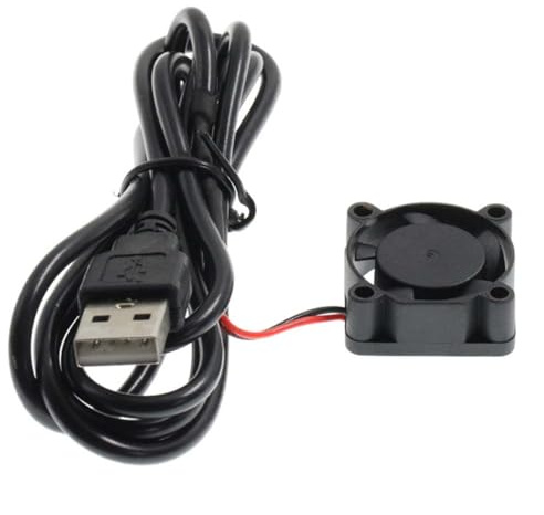 Enwye Lot De 2 Ventilateurs De Refroidissement USB 2510, Roulements Hydrauliques sans Balais, 25 X 25 X 10 Mm, Roulements Miniatures Turbo pour Carte Mère D'ordinateur Portable, Imprimante 3D